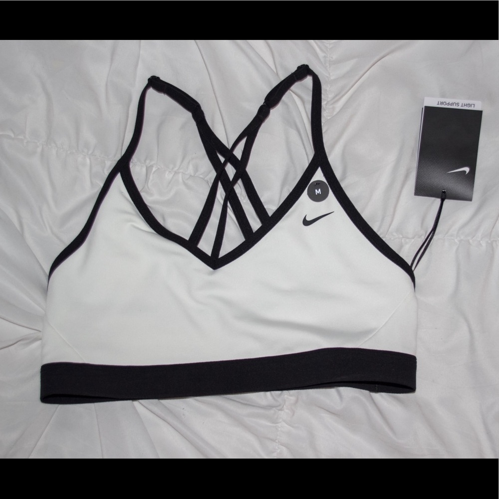 White Strappy Nike Sports Bra